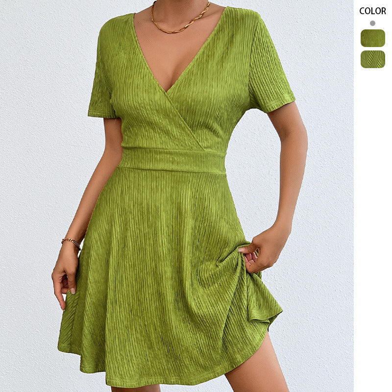 Elegant A-Line Dress for Women Dress with Sleeveless Design and Floral Pattern
