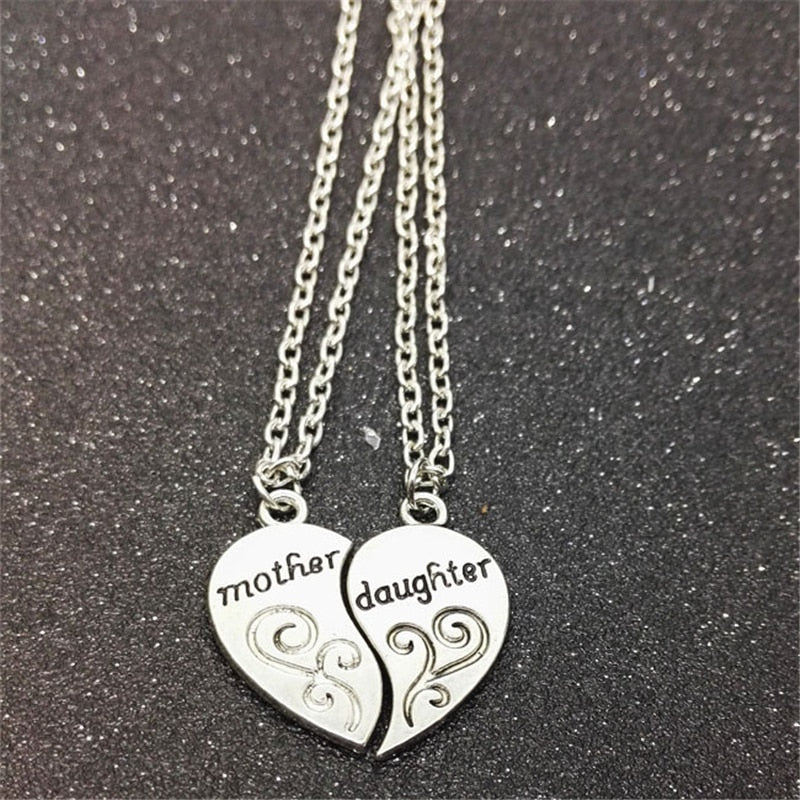 Mother And Daughter Necklace Jewelry Zinc Alloy Best Friends Choker Necklace For Women Mother's Day Gifts