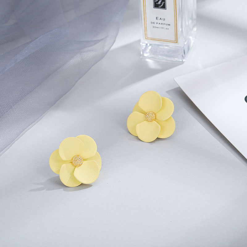 Fashion New Earrings Trendy Elegant Floral Flower Earrings Jewelry