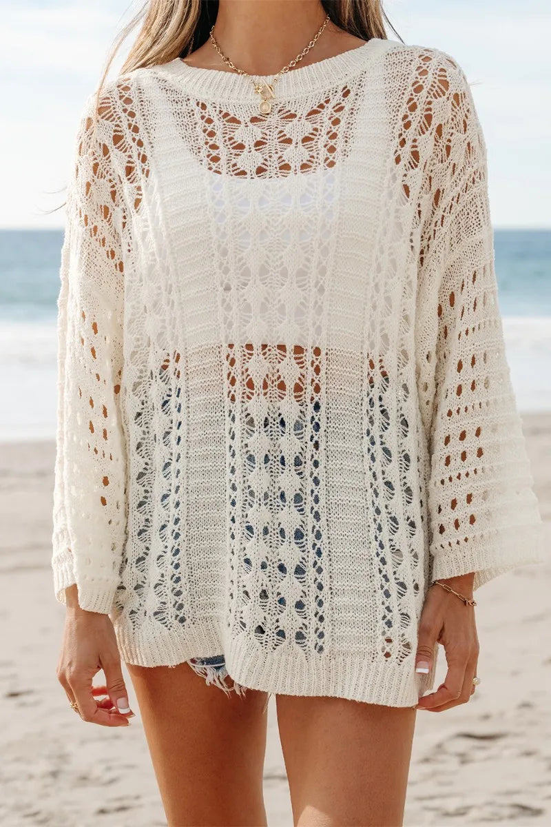 Fashionable and versatile pullover long sleeved top for women