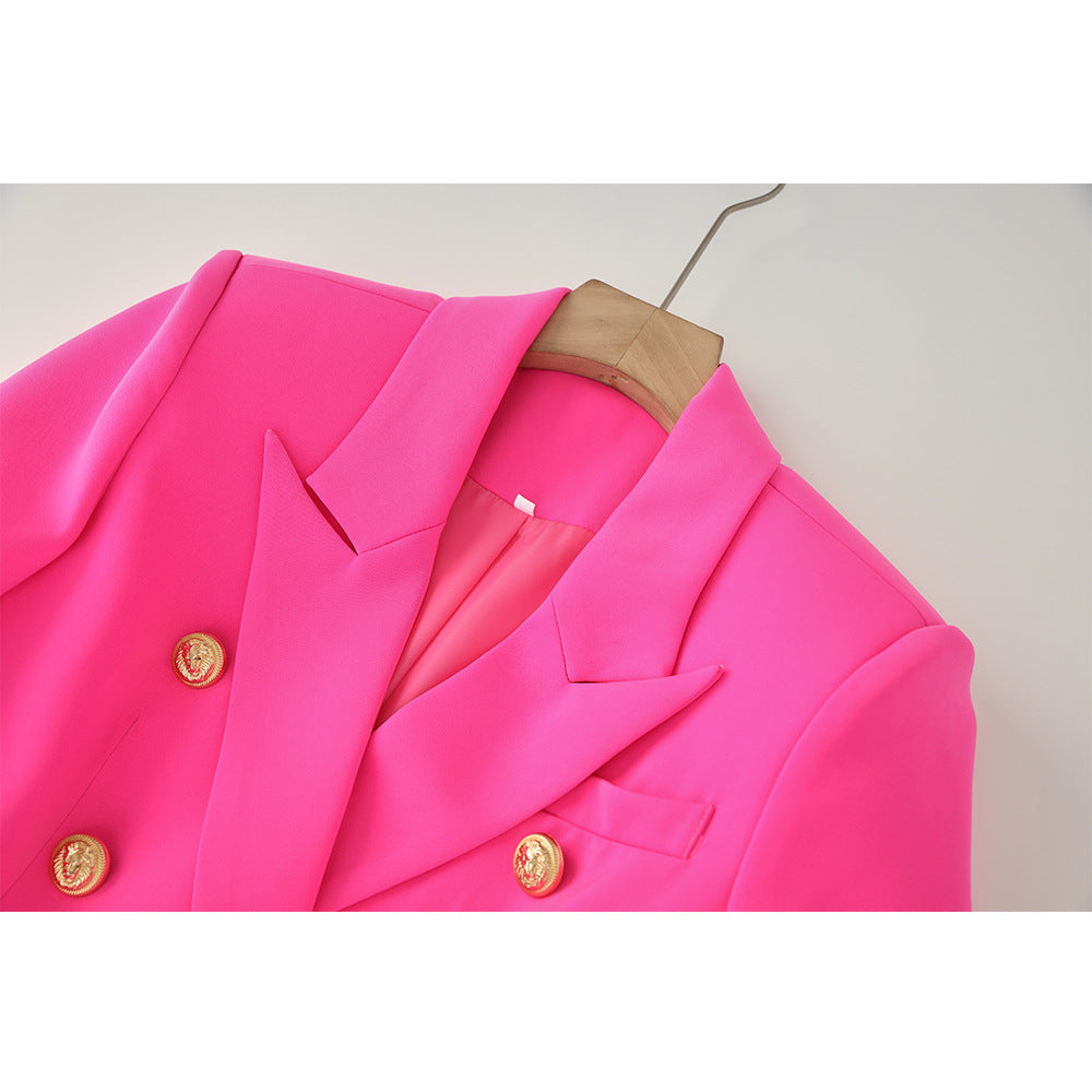 New Double Breasted Blazer Coats Women Fashion Party Club Clothes Long Sleeves Sequin Shinny Jackets Luxury Oversized