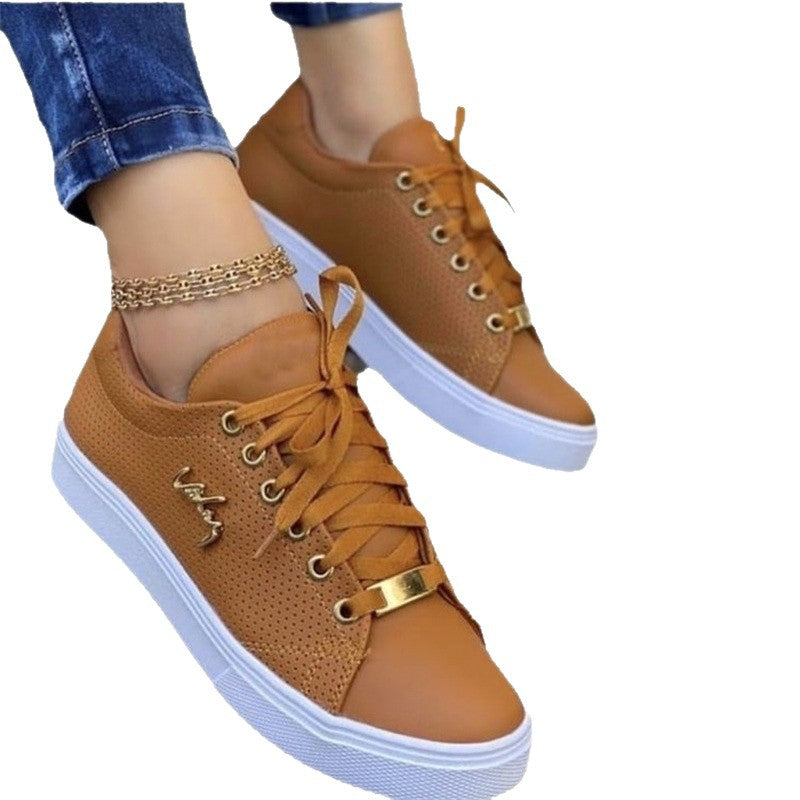 Oversize Single Shoes for Women, Round Toe, Thick Sole Women's Shoes