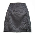 Split skirt sexy jacquard high waisted zipper skirt for women