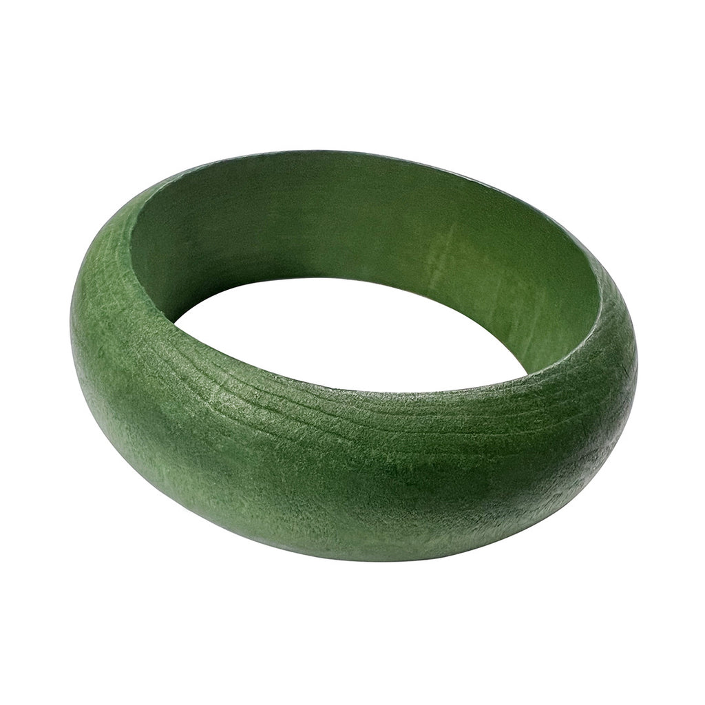 Thick Square Round Wood Bangles Fashion Women Vintage Designer Bracelet Jewelry Gift