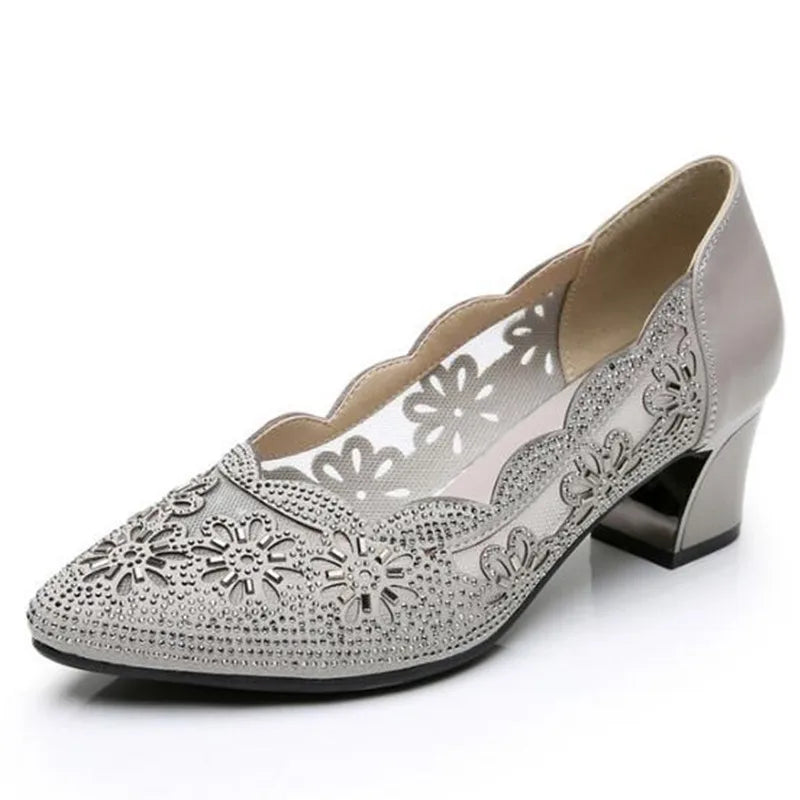 GKTINOO 2026 Summer Fashion Hollow Out Genuine Women Shoes