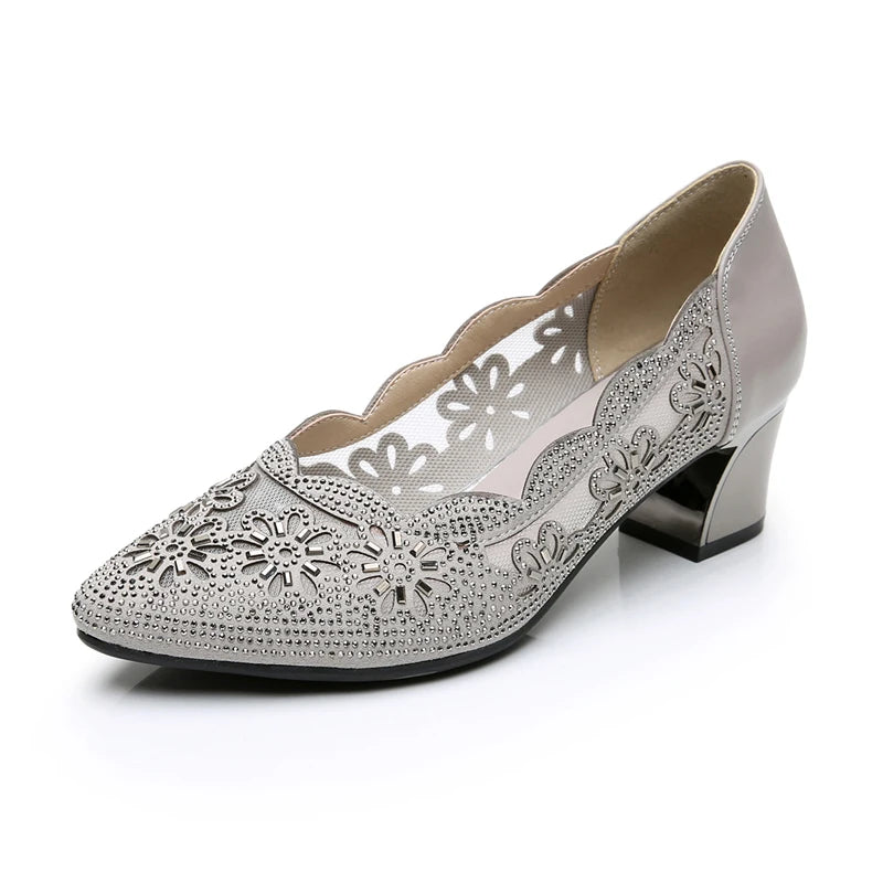 GKTINOO 2026 Summer Fashion Hollow Out Genuine Women Shoes