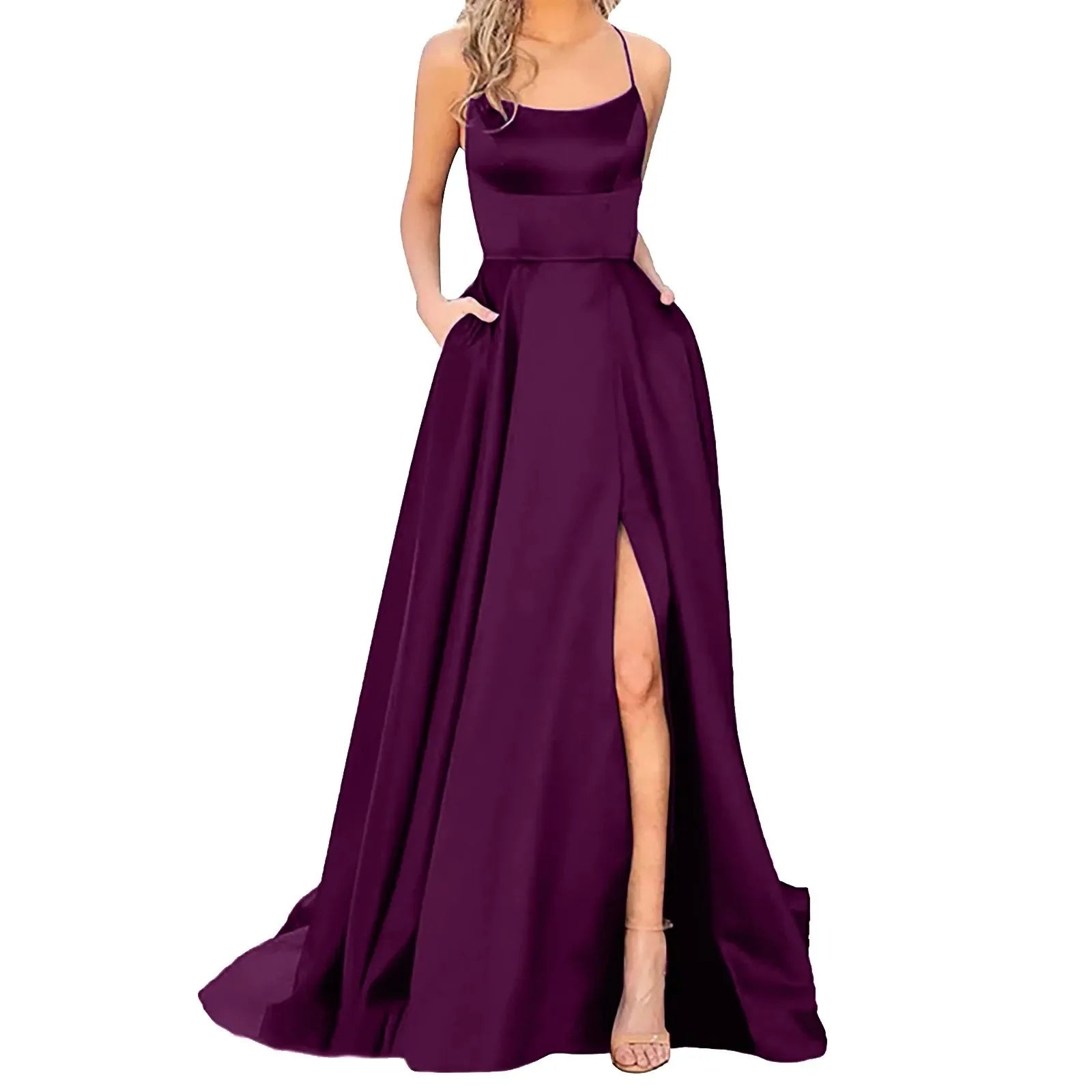 Elegant Long Split Evening Dress