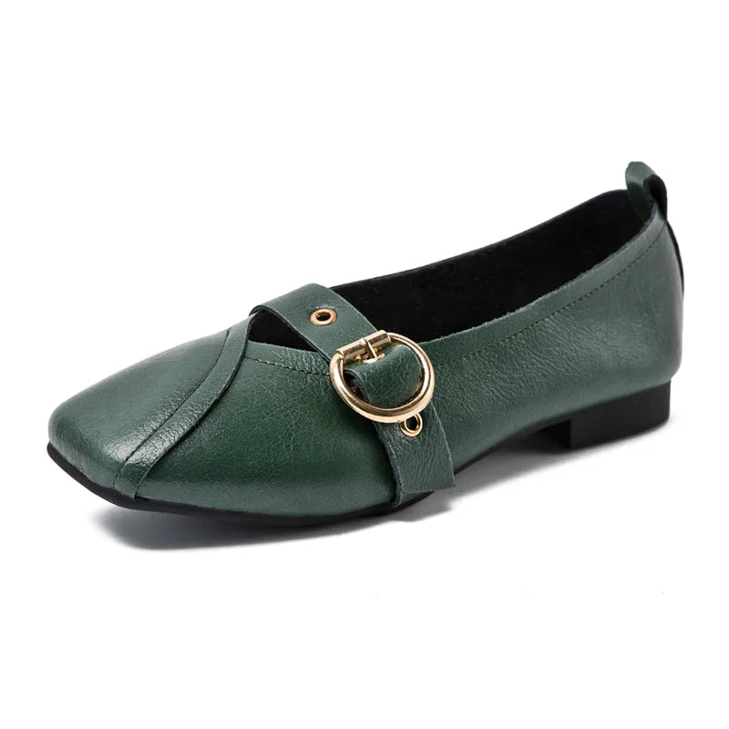 AIYUQI Women Shoes Fashion 2026 New Genuine Leather Flat Shoes Comfortable