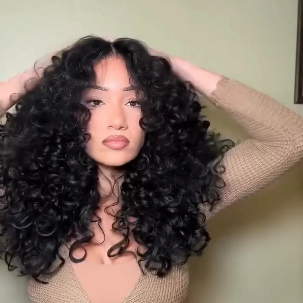 Curly Wigs 100% Human Hair Wigs for Women