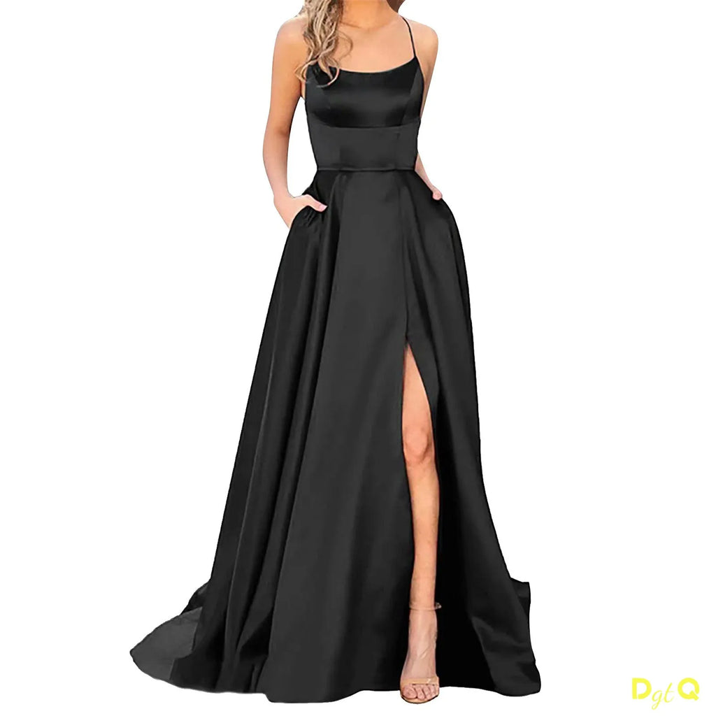 Elegant Long Split Evening Dress