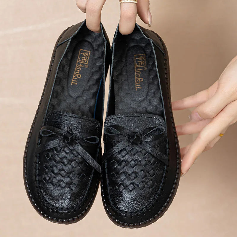 GKTINOO 2026 Fashion Women Shoes Genuine Leather Loafers Women Casual Shoes Mother Soft Comfortable Shoes Women Flats Non-slip